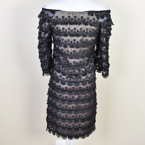 Trina Turk Women's Rosaura Copacabana Fringe Lace Dress - Picture 7 of 11